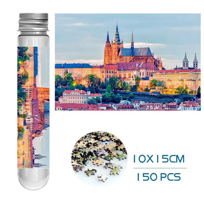 MaxRenard Jigsaw Puzzle Mini Pieces 150pcs Test Tube Educational Toy Family Game Portable Leisure Toy