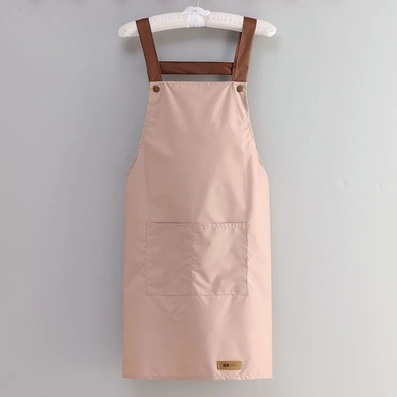 Resistant Dirt Apron Waterproof and Oil Resistant Household Kitchen Cooking Fashion Apron Adult Work Clothes Kitchen Accessories