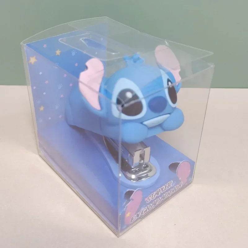2024 New Mini Stapler School Supplies Stitch Hello Kitty Cartoon Doll Desktop Children Cute Pet Campus Gift Cute Study Unisex - AIAZ