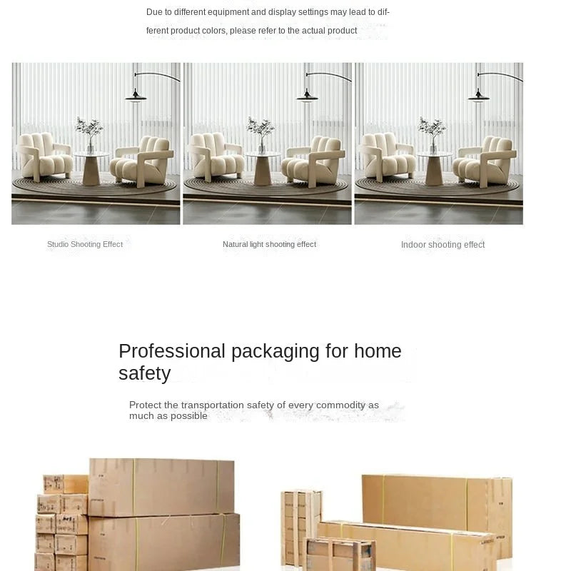 Cream Style Single Lounge Chair Light Luxury Sofa Designer Wool Living Room Reception Single Chair