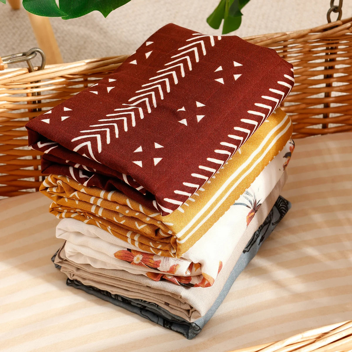 Kangobaby #My Soft Life# 2025 New 100% Cotton Baby Muslin Swaddle Blanket Newborn Wrap Infant Bath Towel Stroller Cover