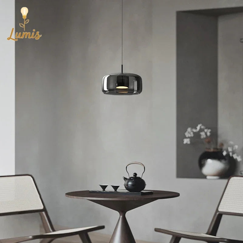 Nordic Glass Restaurant Pendant Lamp Simple Bar Hanging Lamp Dining Room Table  Ceiling Light
