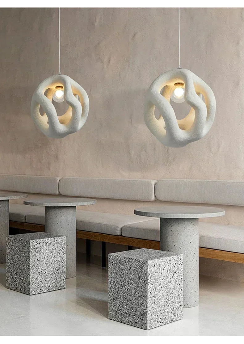 Wabi Sabi Style Restaurant Pendant Light Single Head Small Pendant Light Designer Living Room Sofa Light Study Counter Lighting