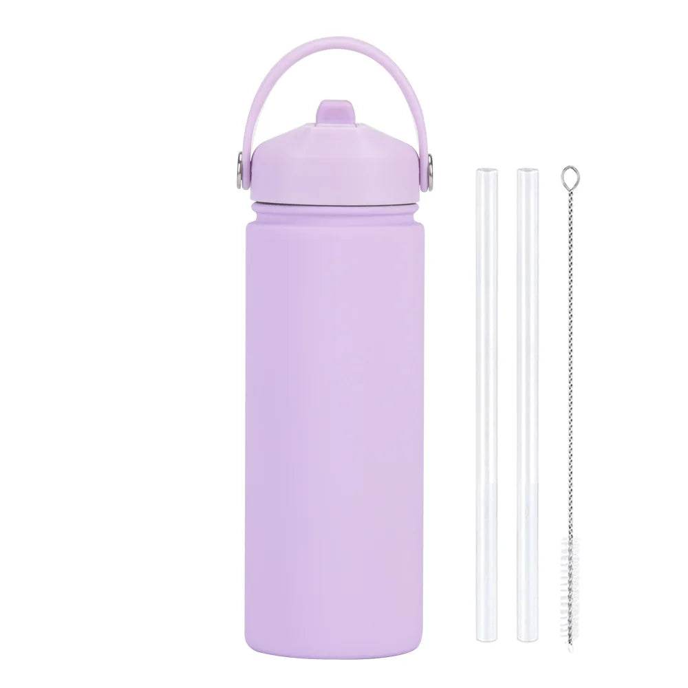 Insulated Water Bottle 500ml Custom Text/Logo - 304 Steel, 24H Cold, Office & Gym Essentials - AIAZ