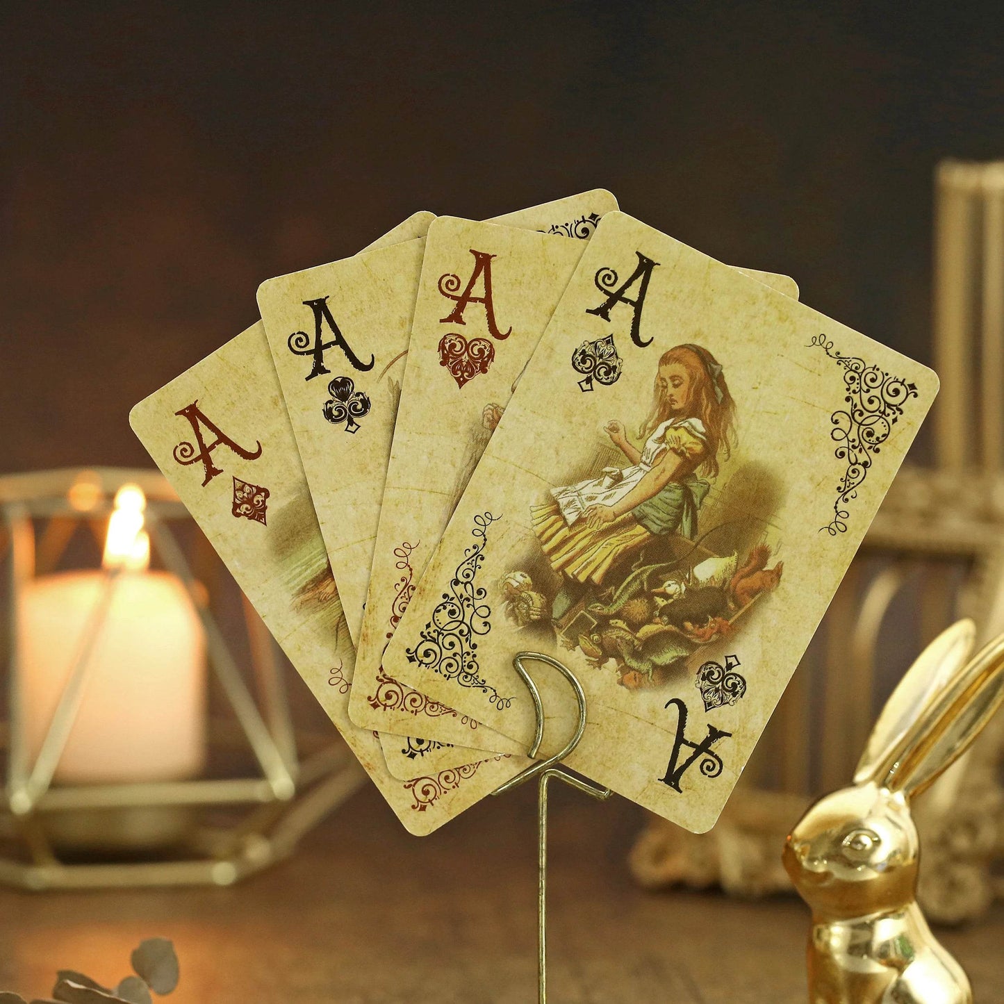 1Set Vintage Style Playing Cards Alice in Wonderland Poker Playing Cards Deck Board Games Retro Poker Never open - AIAZ