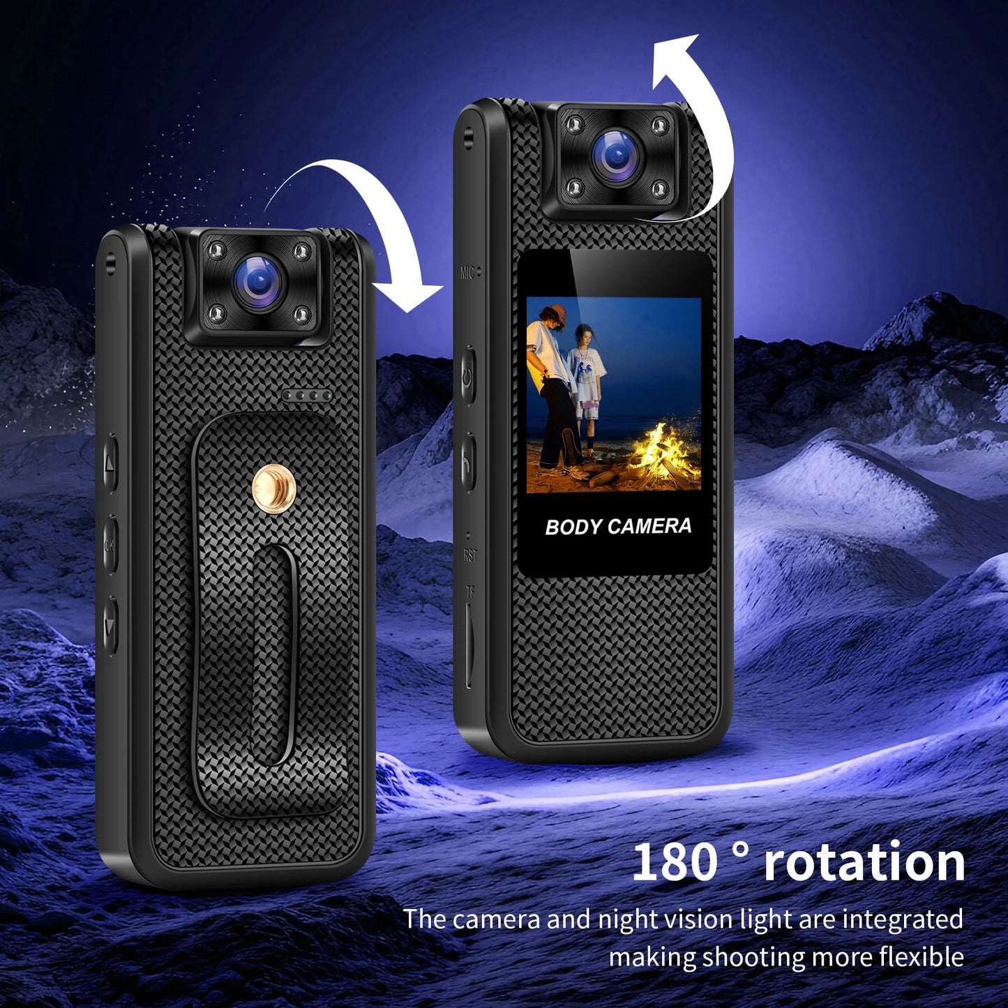 Portable 4K Mini Camera Digital Video Recorder With WiFi Worn Police Small Body Cam Infrared Night Vision Sports DV Camcorders