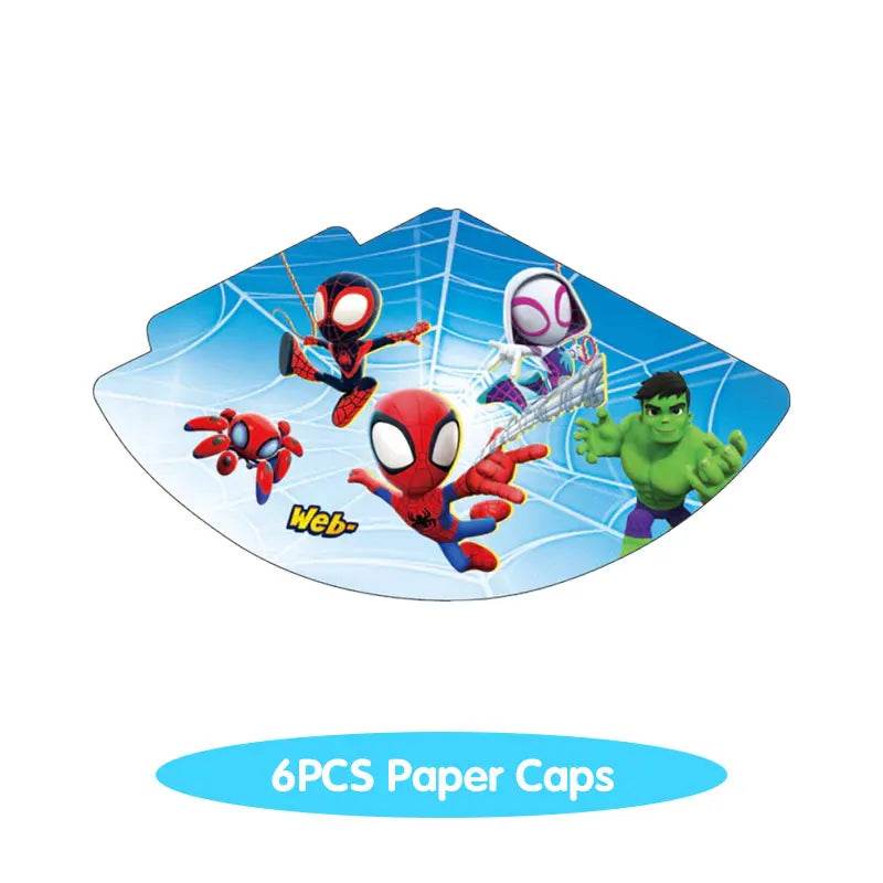Spidey And His Amazing Friends Birthday Decoration Party Supplies Paper Cups Plates Napkins Tableware Tablecloth Kids Balloons - AIAZ
