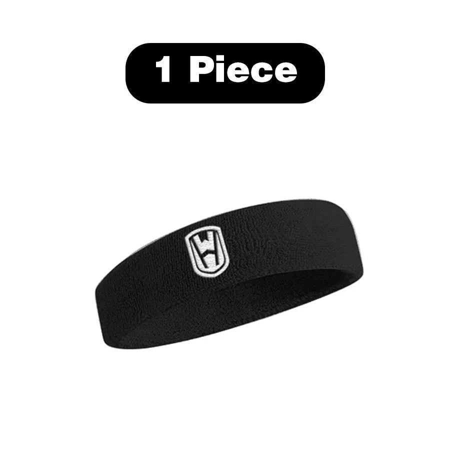 WOSWEIR-Cotton Athletic Headband Elastic Sweatbands Women Men Basketball Sports Gym Fitness Sweat Band Volleyball Tennis