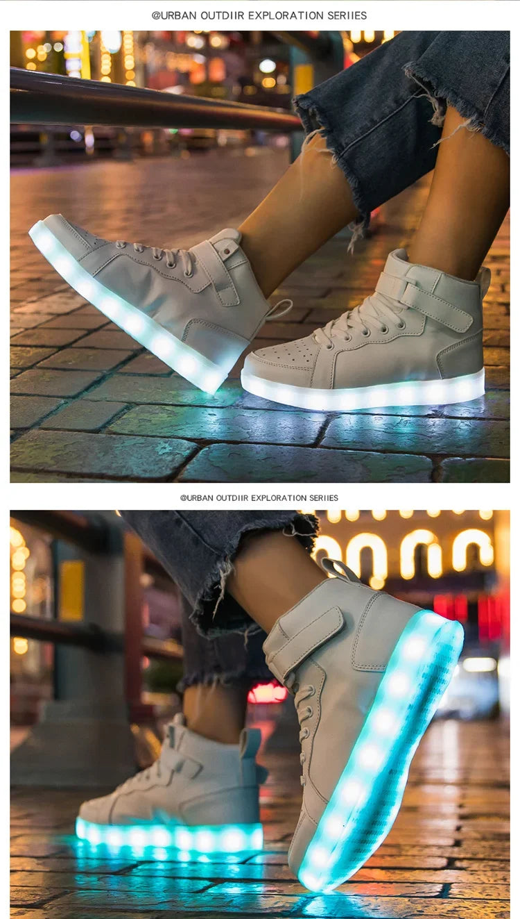 Size 25-40 Children Glowing Sneakers Kid Luminous Sneakers for Boys Girls Led Sneakers With Luminous Sole Lighted Shoes Men