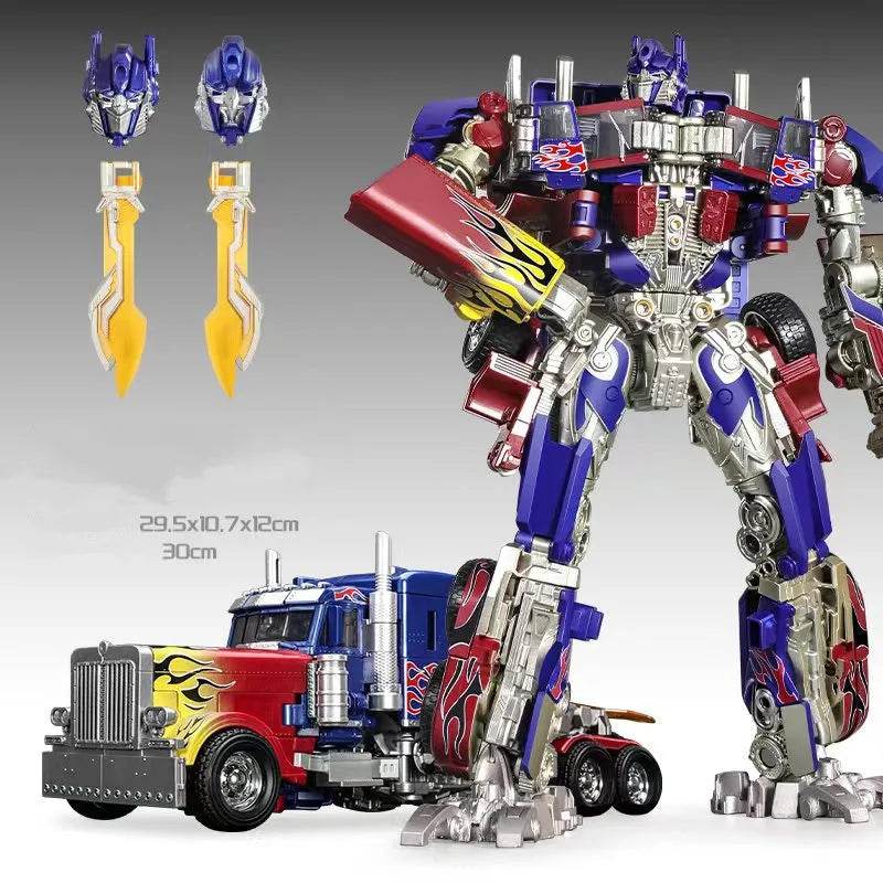 30cm Transformation Megatron Optimus Prime Bumblebee Deformation Movie G1 Anime Figure Action Figure Alloy Robot Mode Toys Gifts - AIAZ