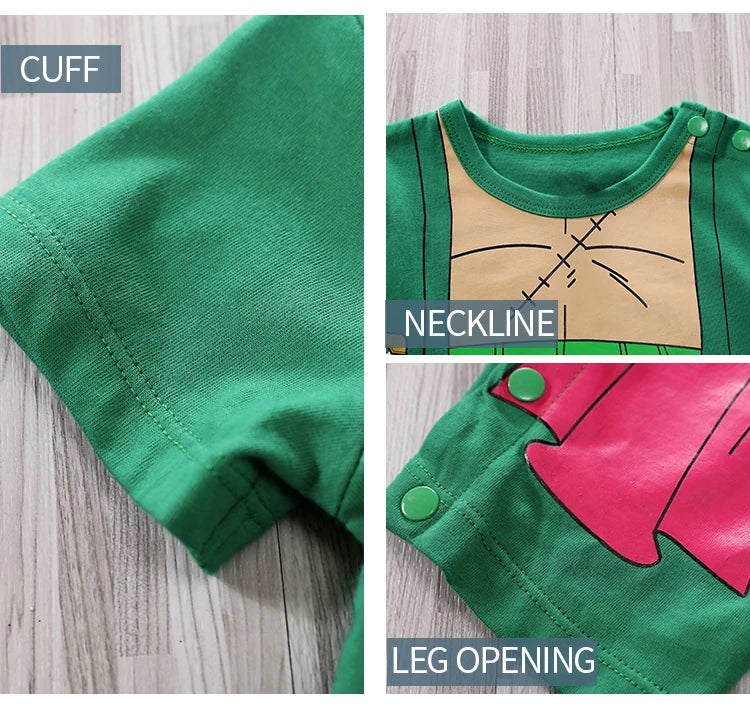 Toddler Anime Cosplay Dragon DBZ Costume Baby Boy Girl Romper Kid Demon Slayer Baby Clothes Newborn Onesie Jumpsuit 0-18 Months