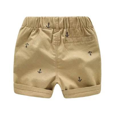 2-9 Years Children Shorts Toddler Kids Short Pant Summer Cotton Anchor Boys Beach Shorts Leisure Capris Baby Clothing KF553 - AIAZ