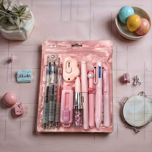 11-in-1 Student Stationery Set Back To School Materials Useful Study Supplies - AIAZ