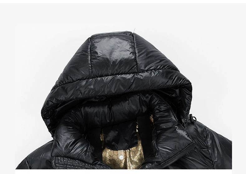 Men's Winter Coat Hooded Padded Jacket 2025 woman Heavyweight Warm Thick Thermal Outerwear Black Cold Weather Casual Streetwear - AIAZ