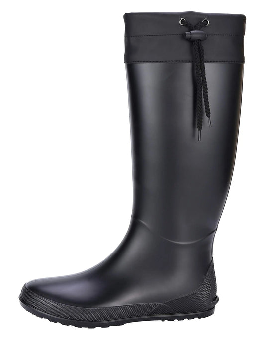 Crestar Women Packable Tall Rain Boots Lady Waterproof Rubber Garden Boots Outdoor Mud Boots New Ultra Lightweight Flat Wellies