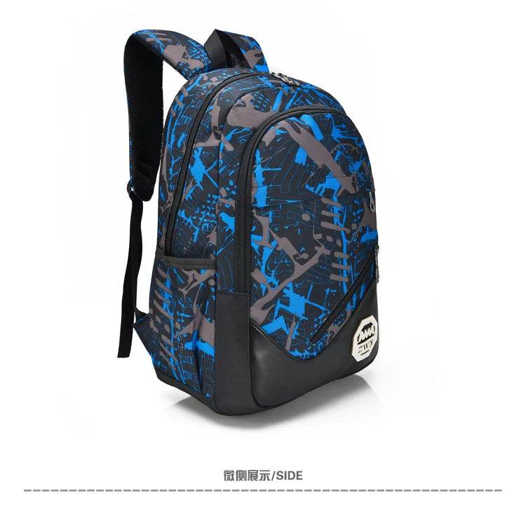 Waterproof travel laptop backpack children School Bags teenager Boys girls camouflage school Backpack set high School backpack - AIAZ