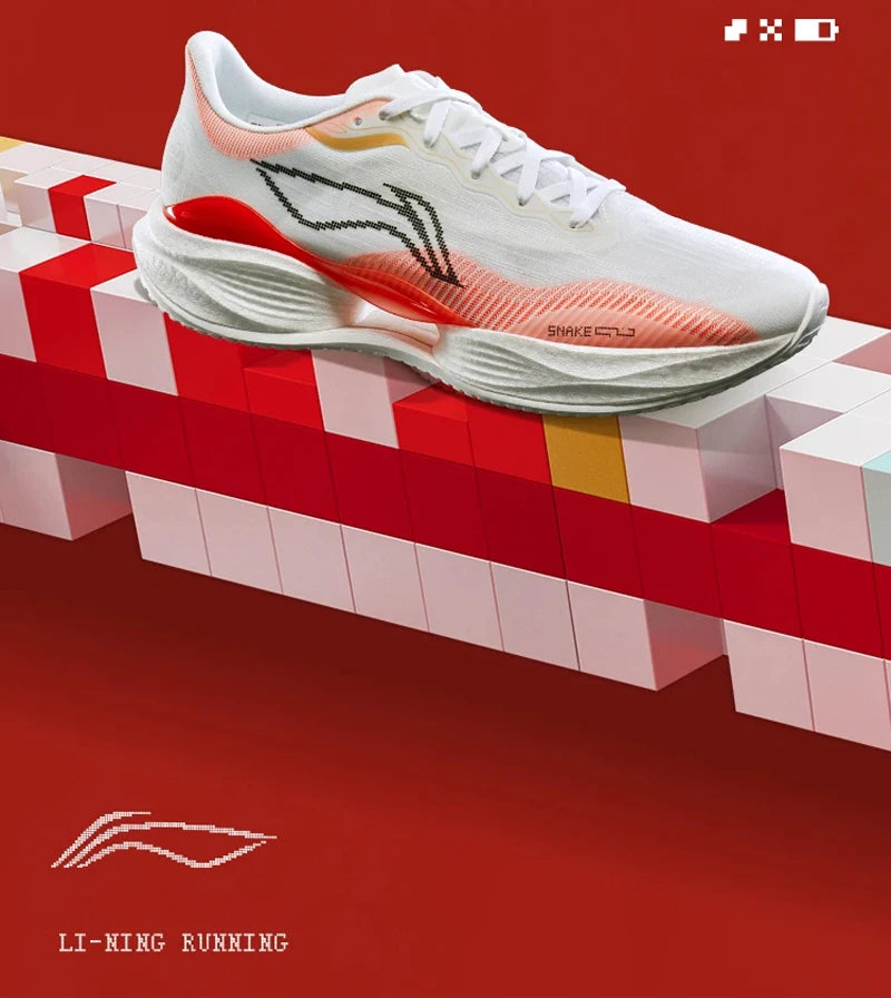 Li-Ning Women SUPER LIGHT 22 Light Running Shoes TEMPO BOUNSE Cushion BOOM FIBER LiNing Wearable Anti-Slip Sneakers ARBV002