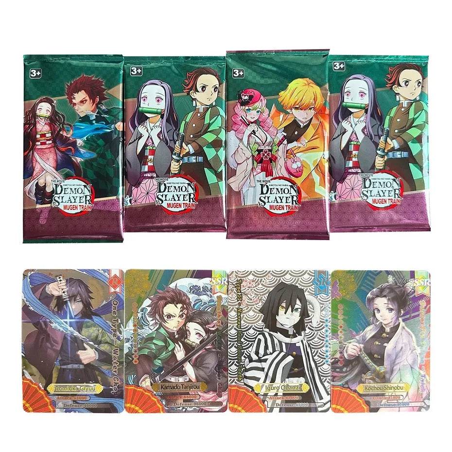 Flash Demon Slayer Cards Mugen Train SSP Card Ultra Rare Card Tanjirou Kamado Nezuko Character Collection Card - AIAZ