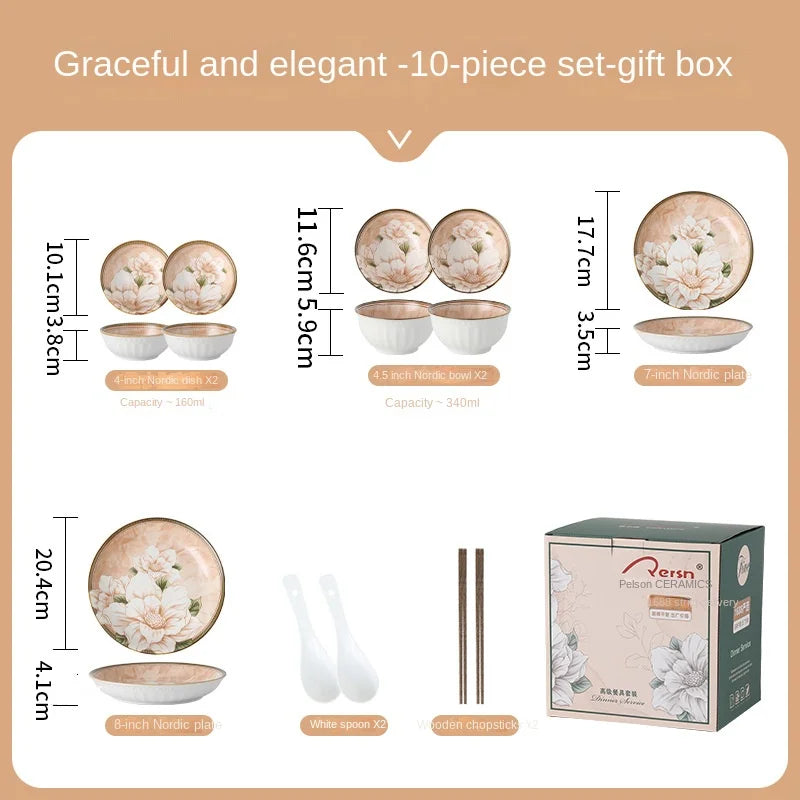 High-quality Ceramic Spoons Wholesale Combinations Household Gift Tableware Sets