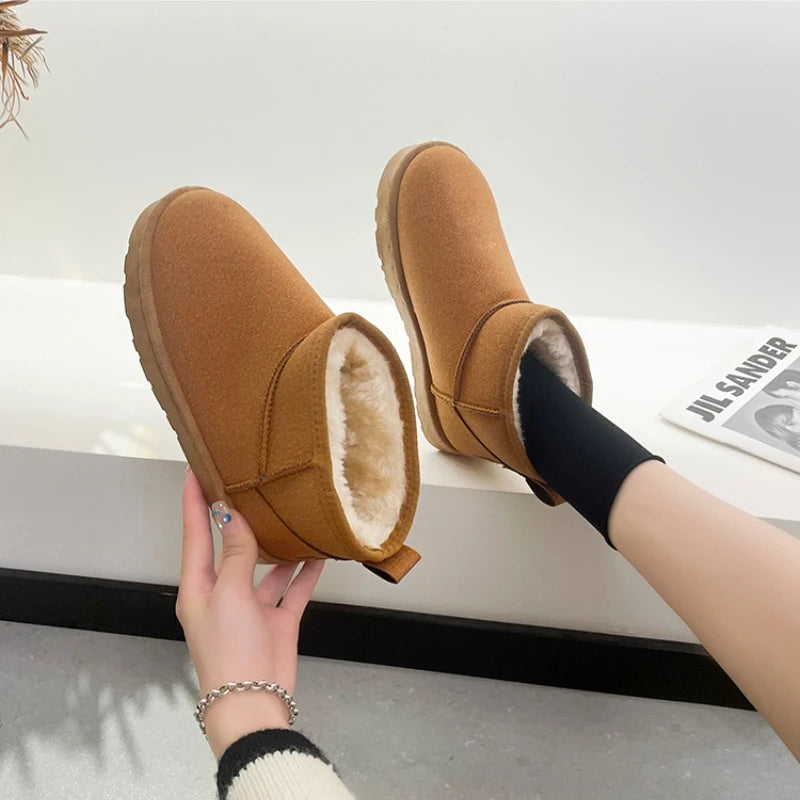 New 2025 Women Winter Ultra Mini Boot Designer Australian Platform Boots for Leather Warm Ankle Fur Booties Luxury Boots