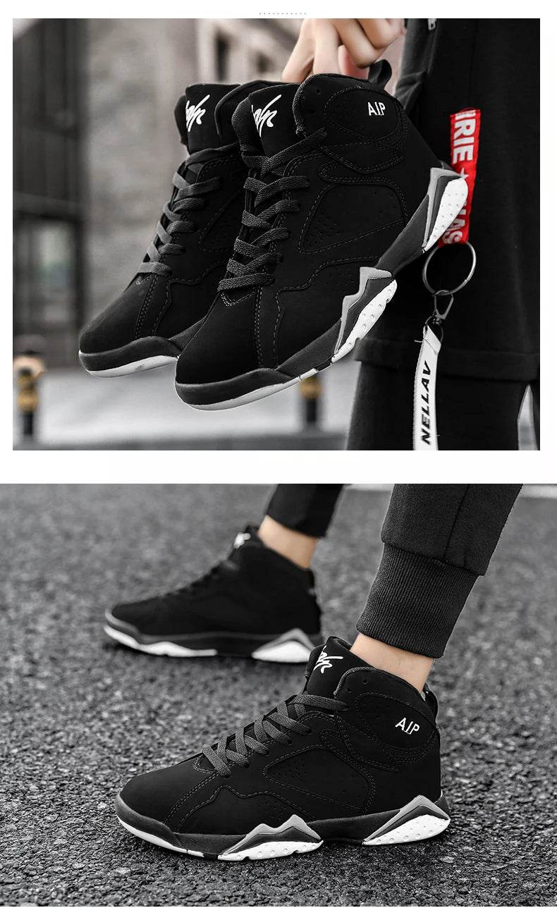 Men Basketball Shoes Fashion Non-slip Mens Casual Sneakers Man Sports High Quality Outdoor Jogging Shoes Boys Athletic Wear Traf - AIAZ
