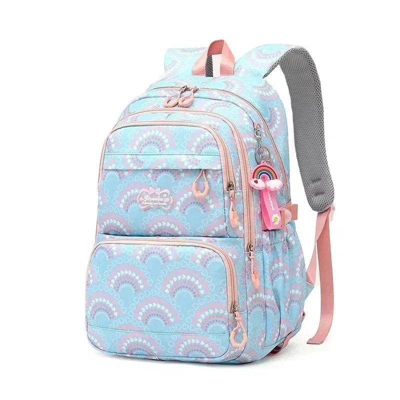 School Bags Girls Casual Travel Backpack Children Middle School Students Backpacks Business Oxford Waterproof Rucksack No Wheel - AIAZ