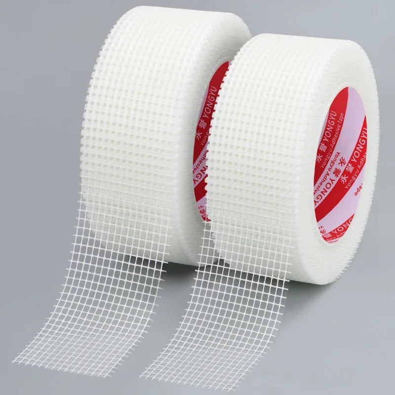 Glass fiber mesh cloth grid self-adhesive wall crack prevention mesh belt cover gypsum alkali resistant tape wall crack repair
