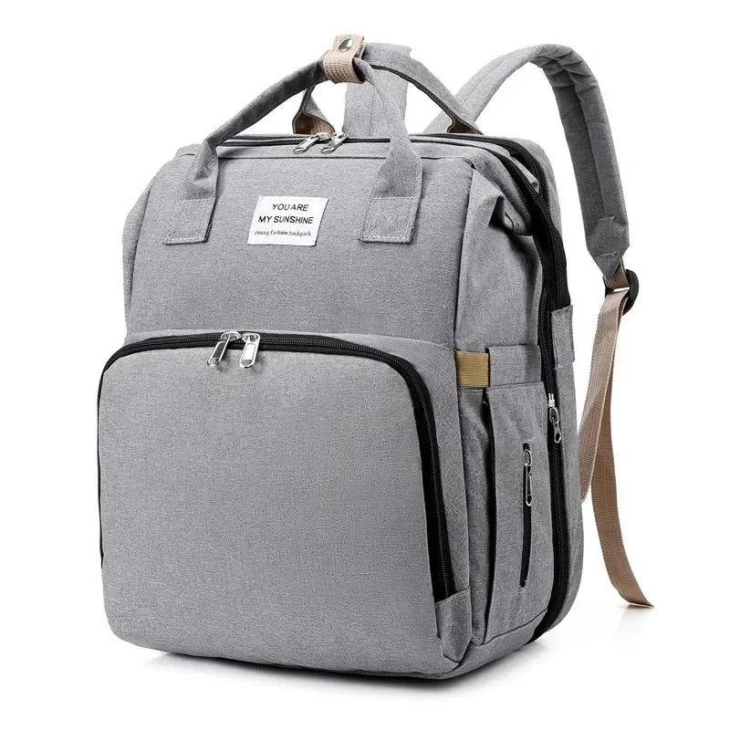 Mommy Bag Outdoor Bottle Carrier Diaper Bag Multi-functional Extended Bag Baby Seat Sleep Feeding Bag Large Capacity Backpack