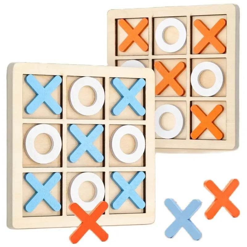 Montessori Play Game Wooden Toy Mini Chess Interaction Puzzle Training Brain Learing Early Educational Toys For Children Kids - AIAZ