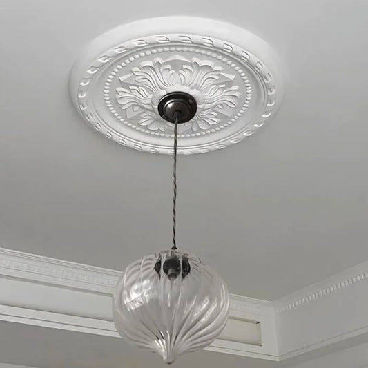 PU Lamp Panel Imitation Gypsum Resin PVC Polyurethane Construction Home Decoration Materials Disc Foam Wall Panel Accessories