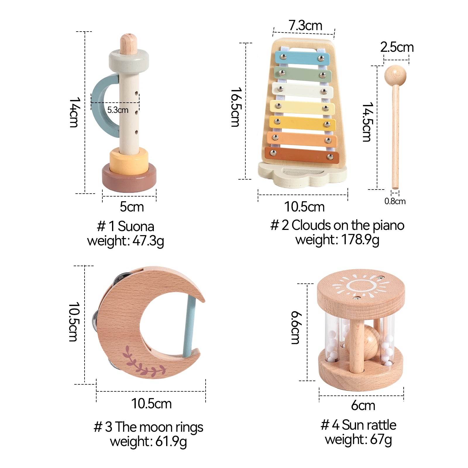 Musical Instruments Montessori Music Baby 0 12 Months Toys Drum Xylophone Kids Early Educational Wooden Instruments Baby Toys - AIAZ