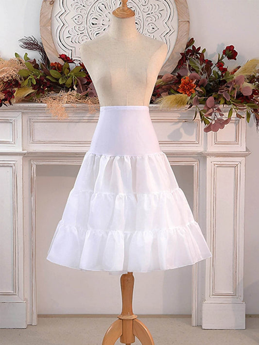 Skirts women black petticoat crinoline underskirt satin under skirt for dresses interior combination tutu skirt for girl no hoop - AIAZ