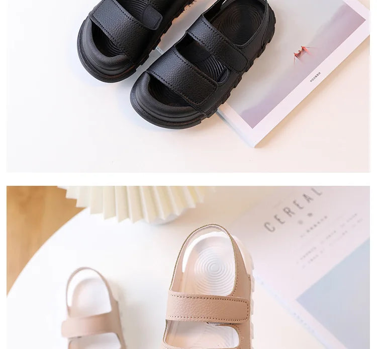 Kids Sandals Children Summer Beach Shoes for Boys Girls Toddlers Little Boy Sandals Fashion 2023 New Toes-covered Anti-kick Soft
