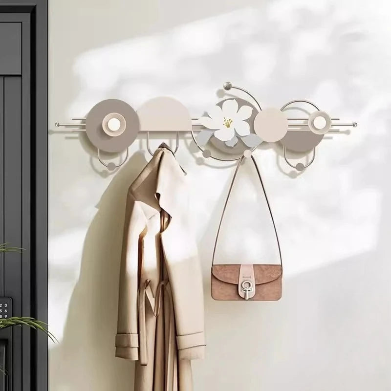 Iron Wall Hanging Grind Smooth Coat Hanger Hooks Hat Organization Creative Door Hanger Storage Rust-proof Home Storage