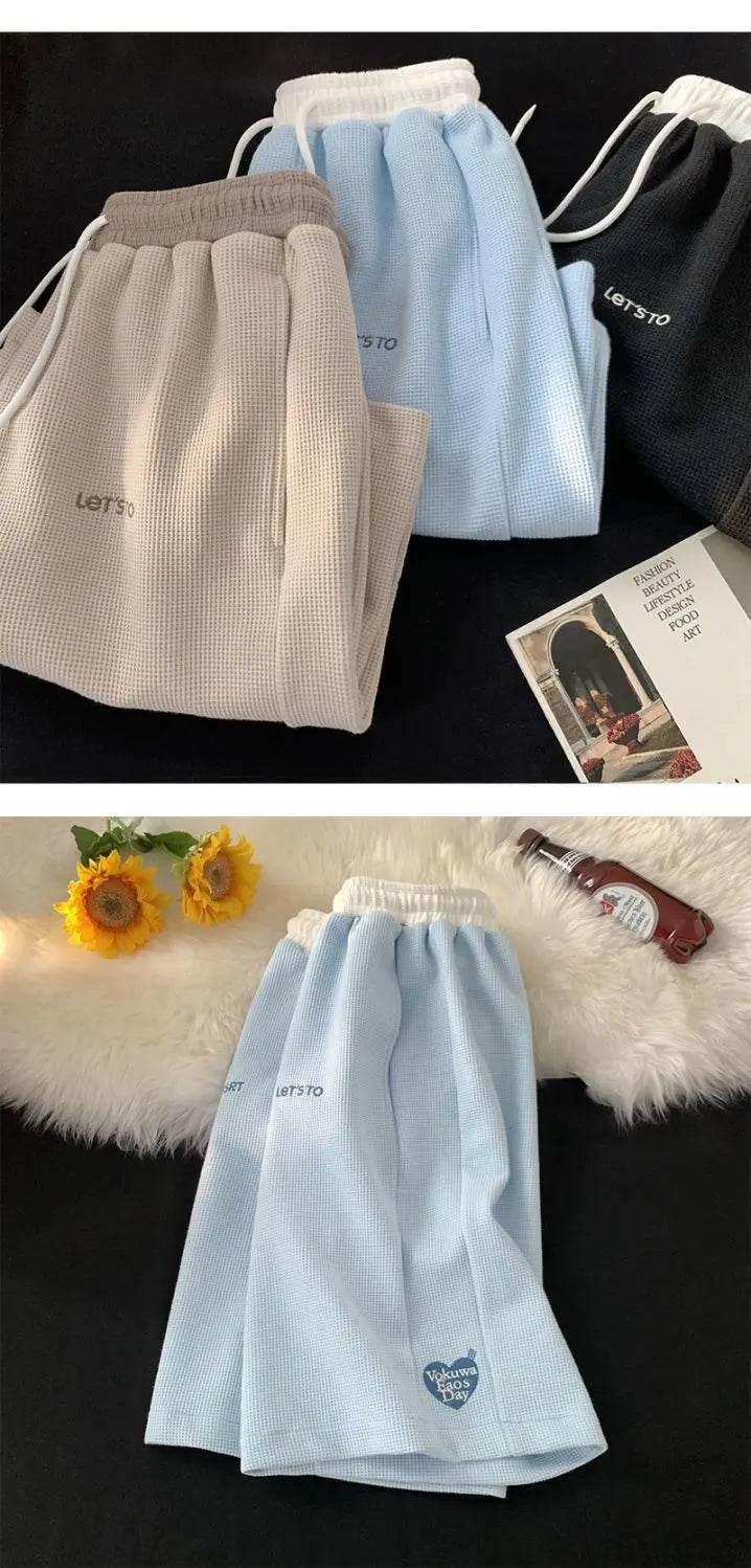 Men's Five-point Shorts Summer 2025 Korean Version Embroidered Loose Versatile Casual Shorts Trendy Sportswear - AIAZ