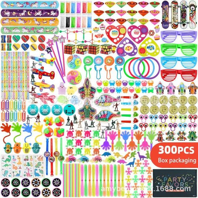 300/468Pc Party Favors for Kids Birthday Funny Wall Climber Push Bubble Stress Relief Toy Gifts Giveaway Pinata Filler Bulk Toys - AIAZ