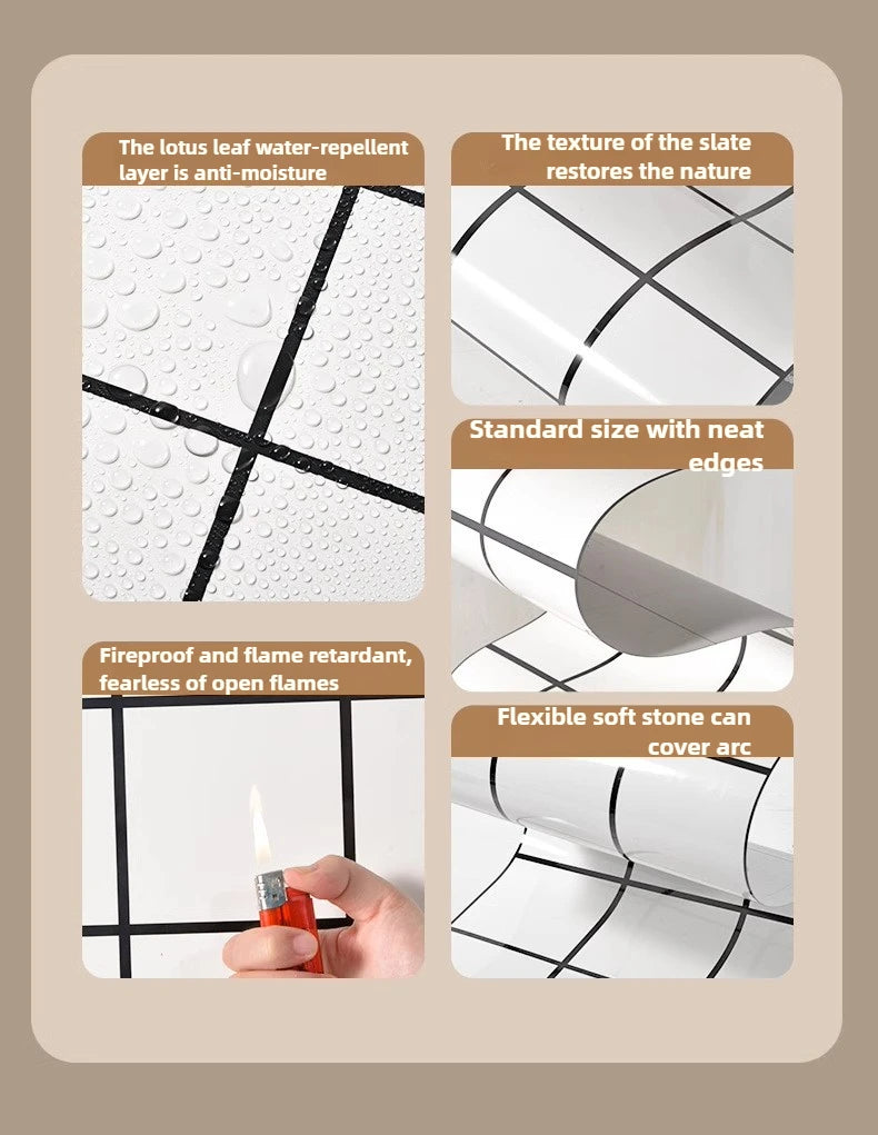 Self Adhesive Thick Wallpaper Marble Effect Wall Sticker Waterproof Wall Covering for Living Room Bedroom Home Decoration