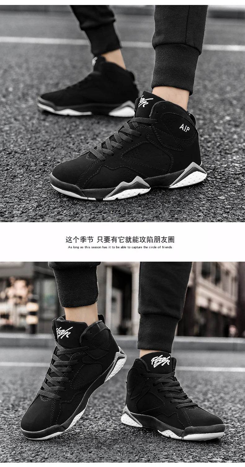Men Basketball Shoes Fashion Non-slip Mens Casual Sneakers Man Sports High Quality Outdoor Jogging Shoes Boys Athletic Wear Traf - AIAZ