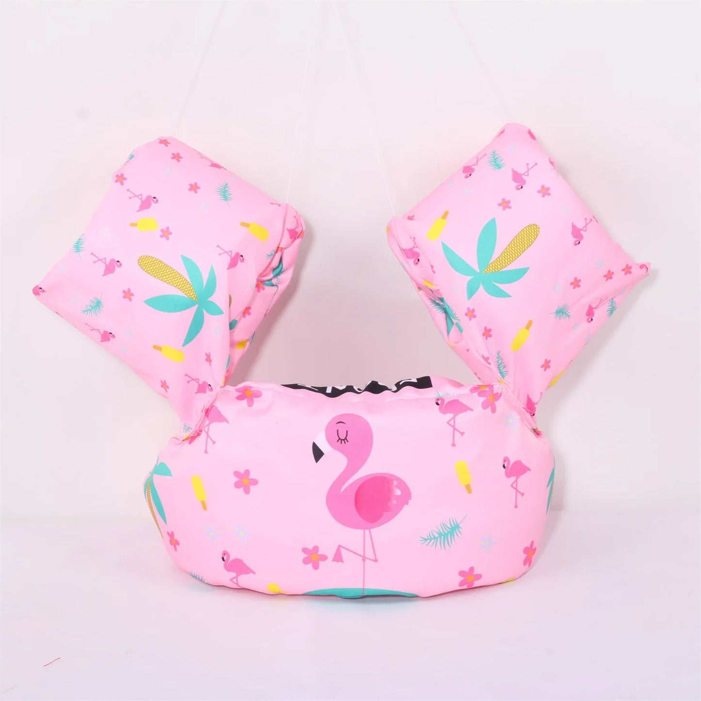 Baby Float Cartoon Arm Sleeve Swimsuit Foam Safety Adjustable Life Jacket Swimming Training Floating Pool Float Swimming Ring