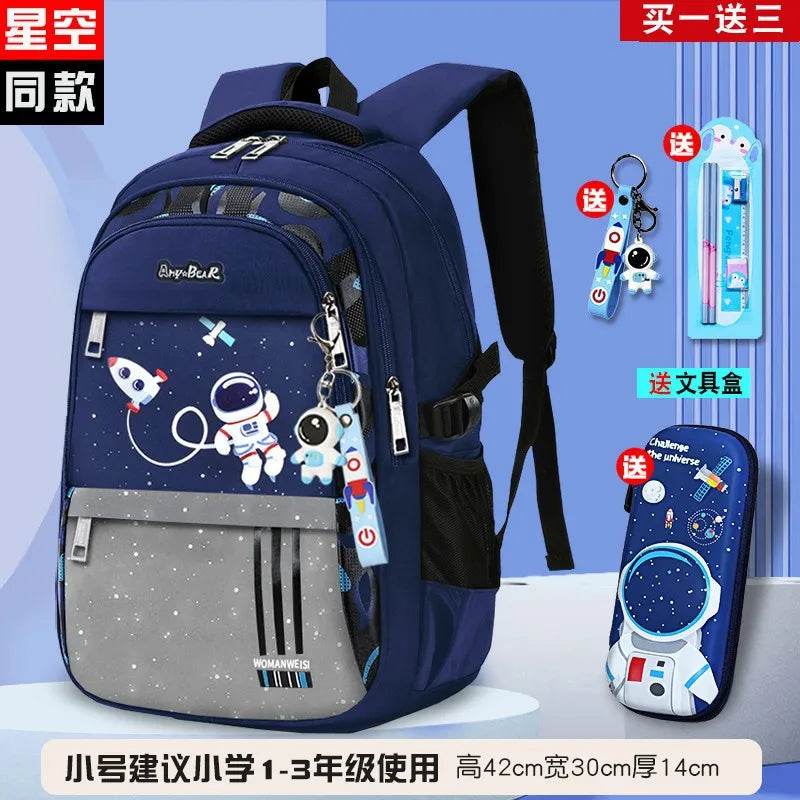 Kids Backpack Children School Bags for Boys Orthopedic School Backpack Waterproof Primary Schoolbag Book Bag Mochila Infantil - AIAZ