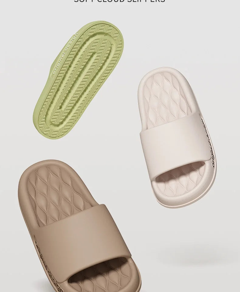 Asgard Men's Summer Slippers 2025 New Indoor Anti-slip Bathroome Slippers Comfort Thick Sole Beach Shoes Men Soft EVA Slippers