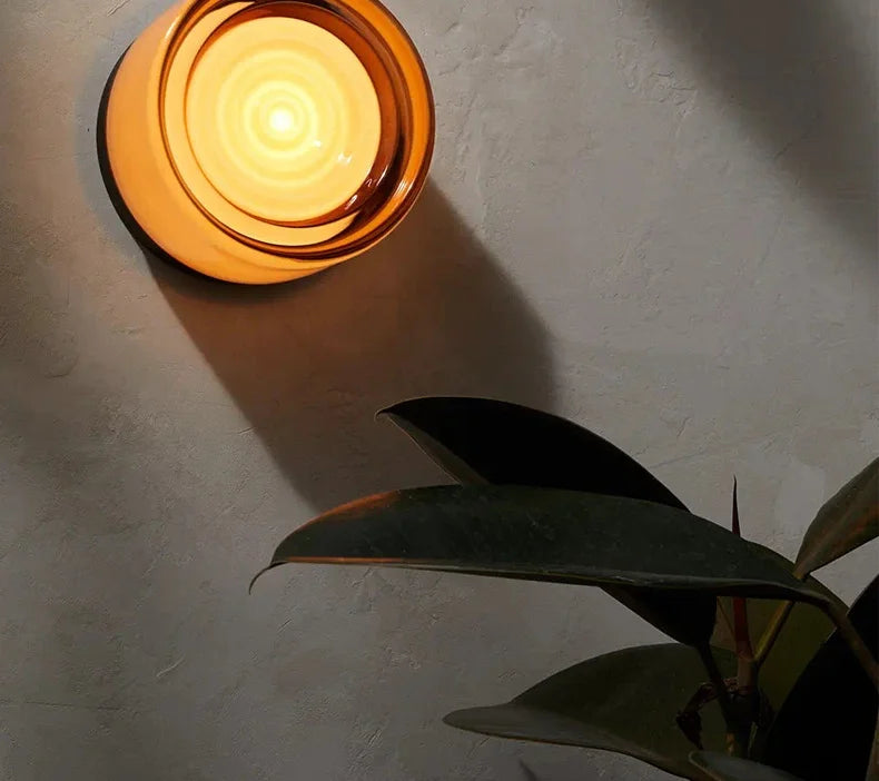 IWHD Home Decor LED Wall Lights Fixtures Glass Aluminum Corridor Bedroom Living Room Nightlights Modern Moon Lamp Miroir Mural