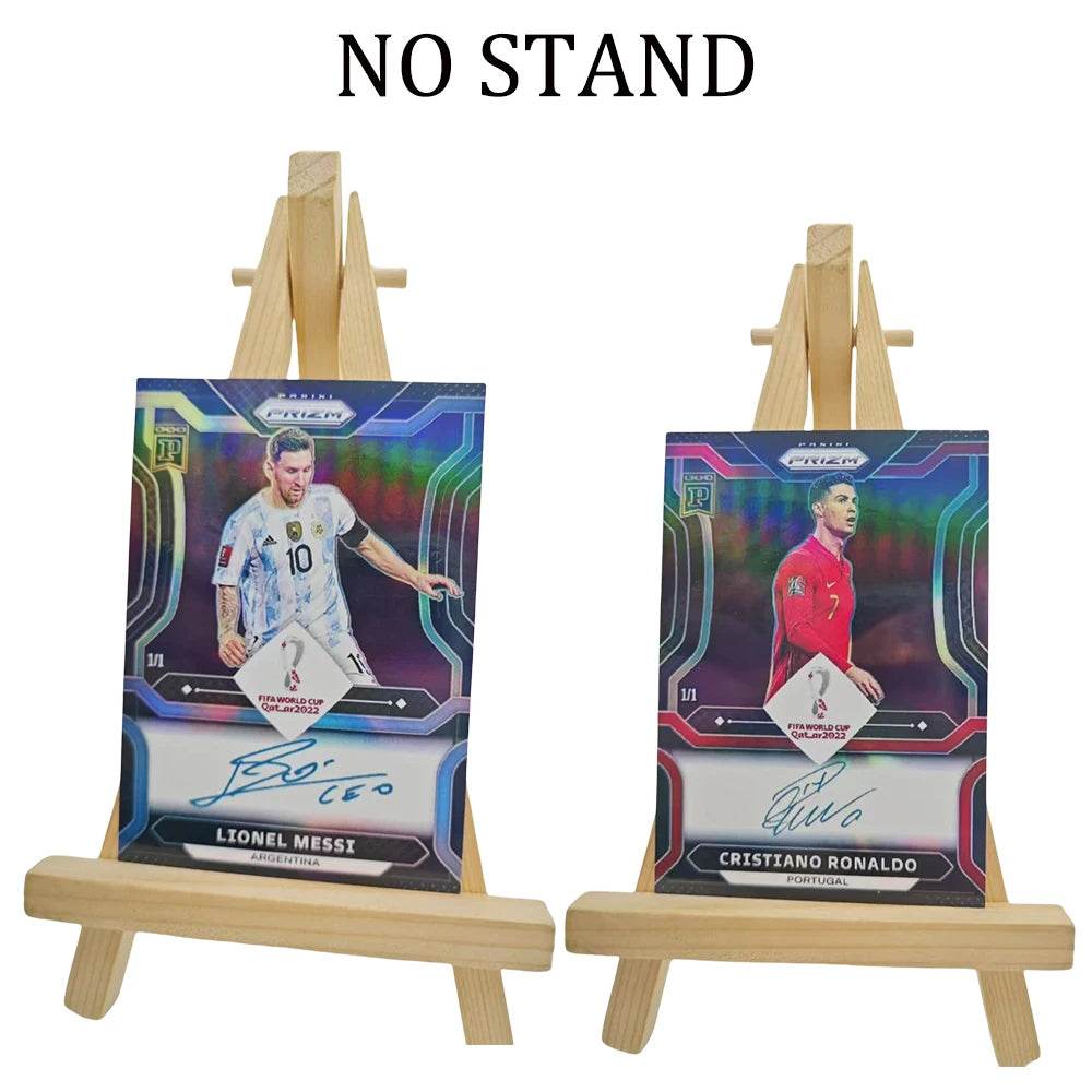 Panini collectible card laser flash DIY Messi Cristiano Ronaldo Kylian Mbappe David Beckham Card bricks Holiday gifts 1.5mmthick - AIAZ