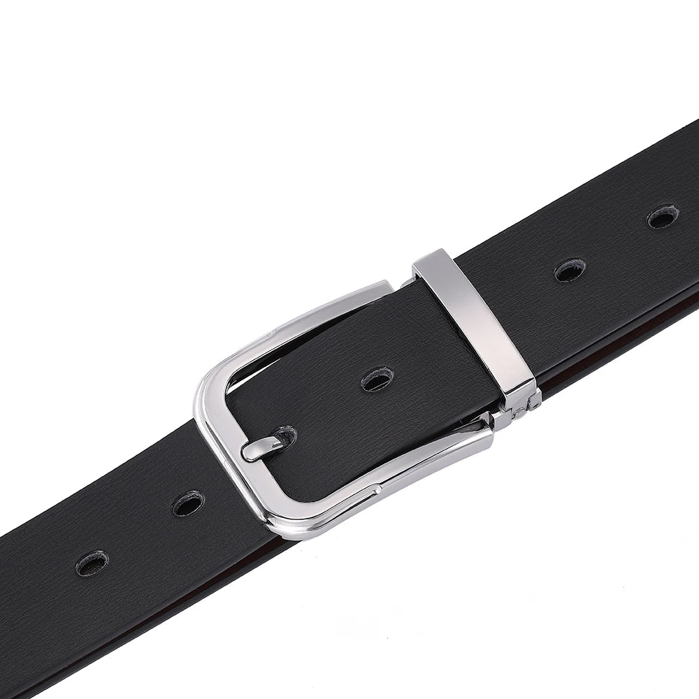 Pin Buckle Cowskin Belts for Men High Quality Men's Leather Belt Designer Strap Male Fashion Luxury Brand Waist Accessories