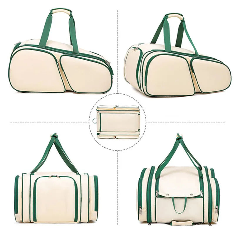 Badminton Tennis Rackets Backpack Large Capacity Gym Fitness Sports Training Shoulder Bag Shoes Pocket Outdoor Luggage Handbag