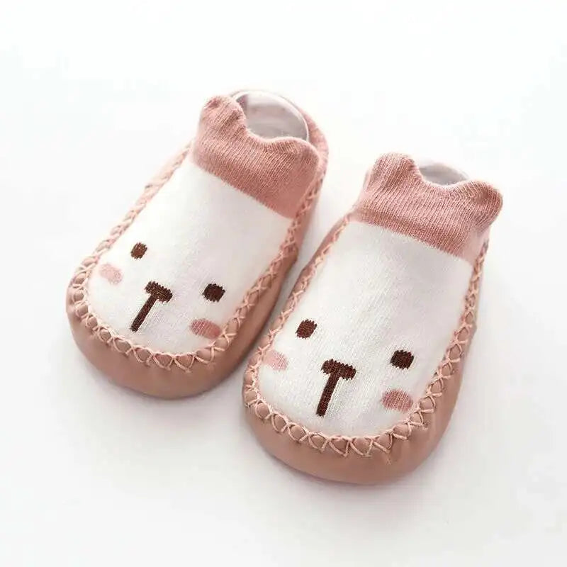 1 Pair Fashion Cute Baby Socks With Rubber Soles Infant Spring Autumn Winter Children Floor Socks Shoes Anti Slip Soft Sole Sock