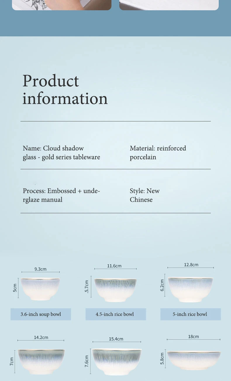 Luxury Ceramic Tableware Sets 24PCS Bone China Cutlery Microwave Dishwasher Safe Durable Elegant Ceramic Plates Dinner Sets