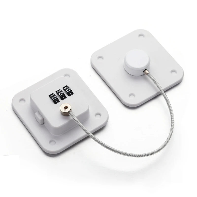 High-end Fridge Lock, Keep Your Food and Kids Safe with Our Refrigerator Lock - No Keys Needed, Combination Lock for Fridge, Pan