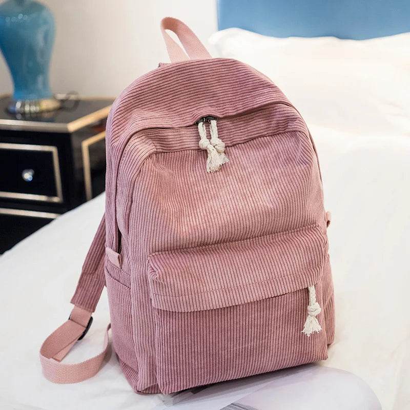 Personalized Kids Backpack, Embroidered Corduroy Backpack,Back to School, Kid name backpack,school bag college,toddler,with name - AIAZ