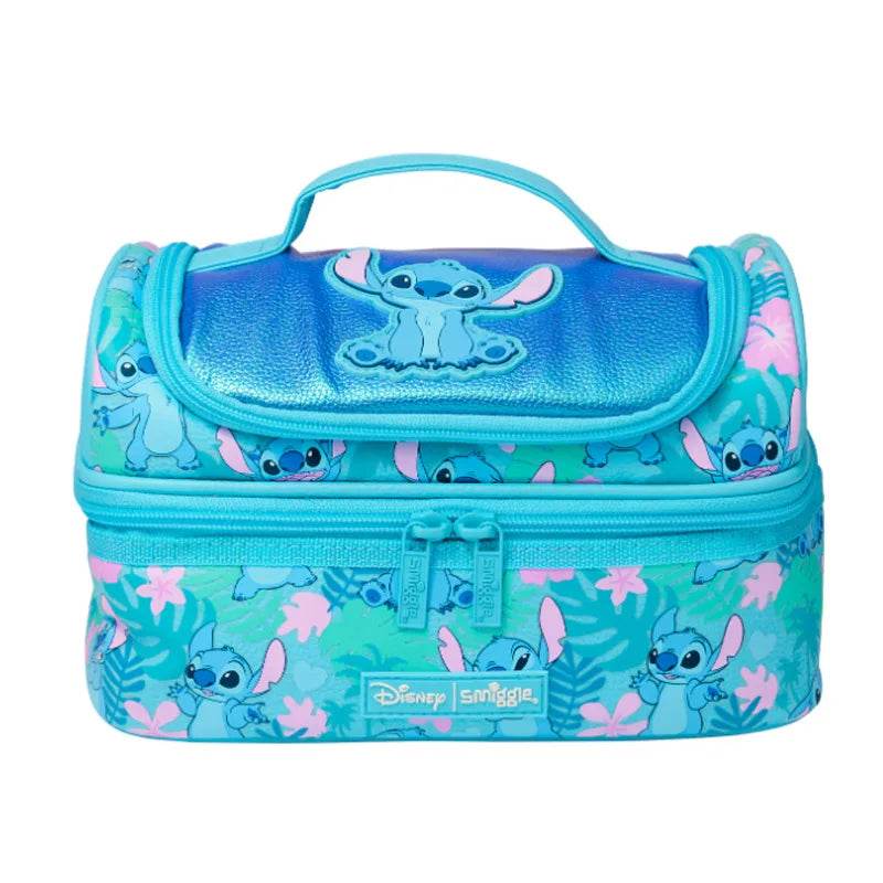 Genuine Smilgle Stitch Backpack Large Capacity For Primary And Secondary School Students Cartoon Lunch Bag Water Bottle Gifts - AIAZ